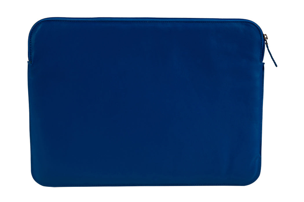 BLUCACTUS LS1004BL Leather Laptop Sleeve 14 inch Blue