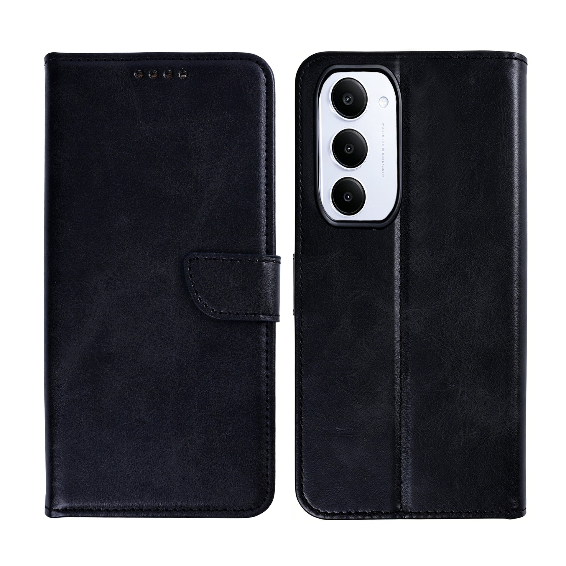 Rixus Bookcase For Xiaomi Redmi 15 Black