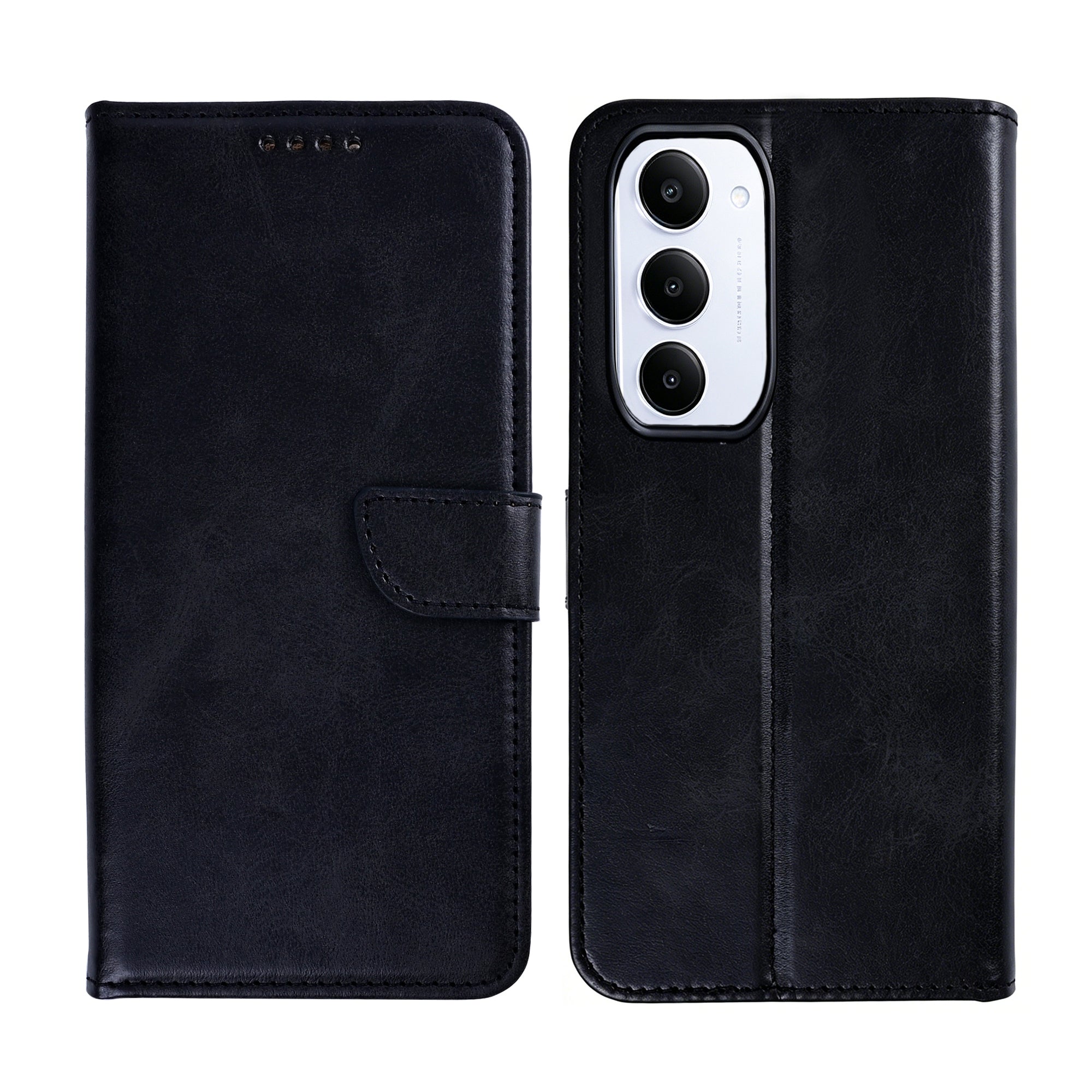 Rixus Bookcase For Xiaomi Redmi 15 Black