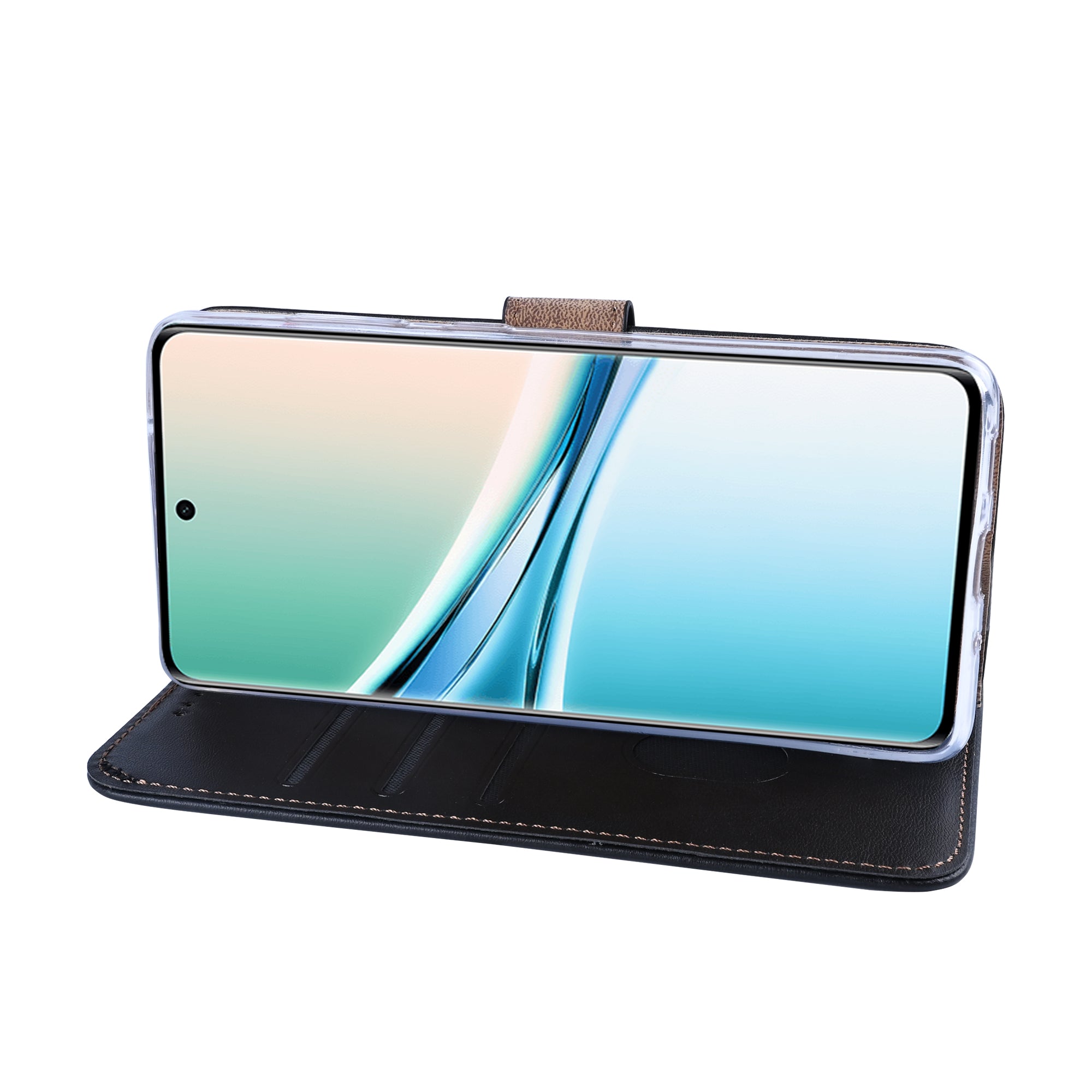 Rixus Bookcase For Xiaomi Redmi Note 15 Black