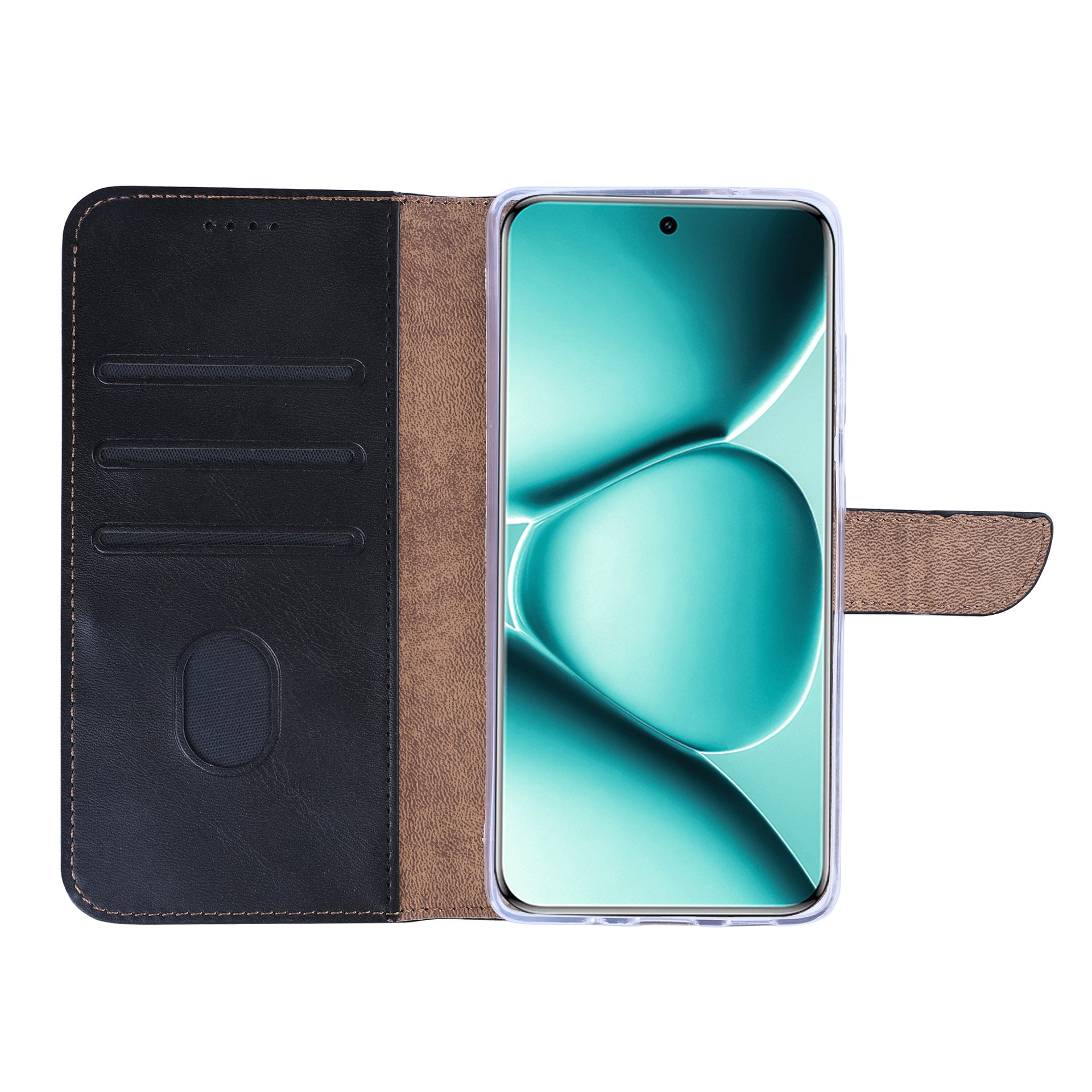 Rixus Bookcase For Xiaomi Redmi Note 15 Pro 5G Black