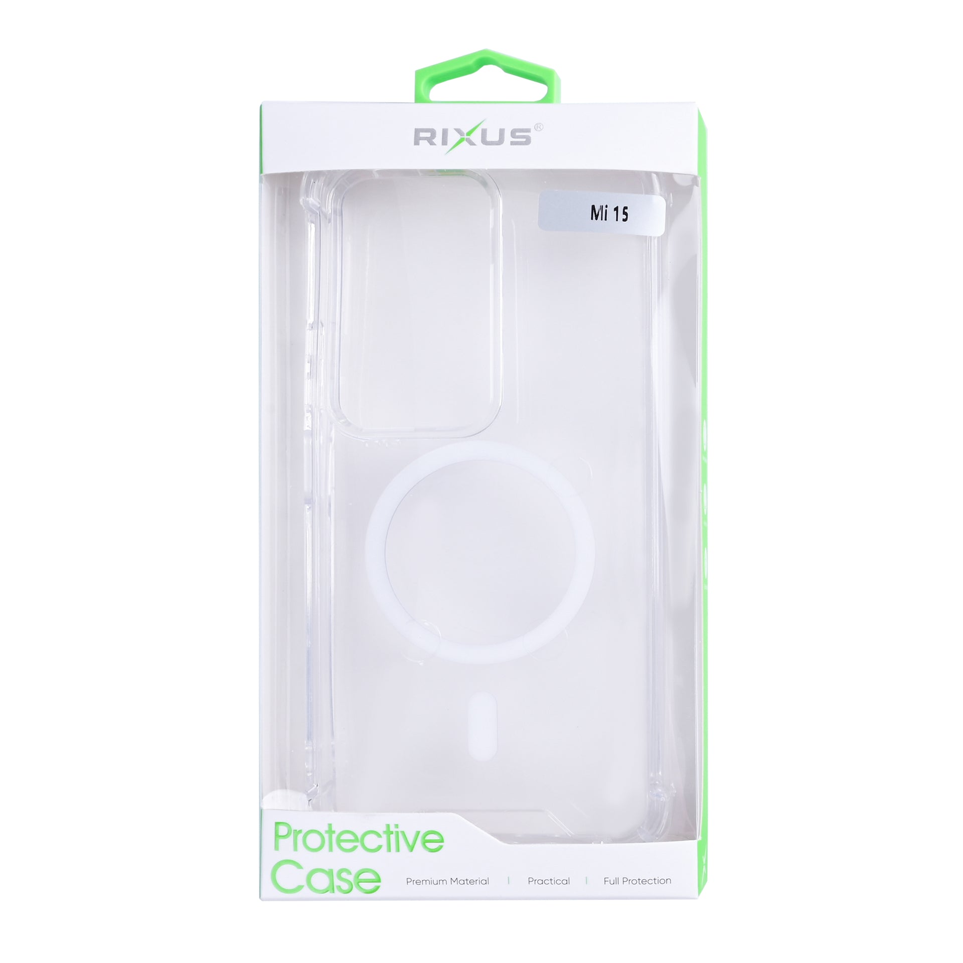 Rixus Anti-Burst Case With MagSafe Compatible For Xiaomi Redmi 15 Transparent