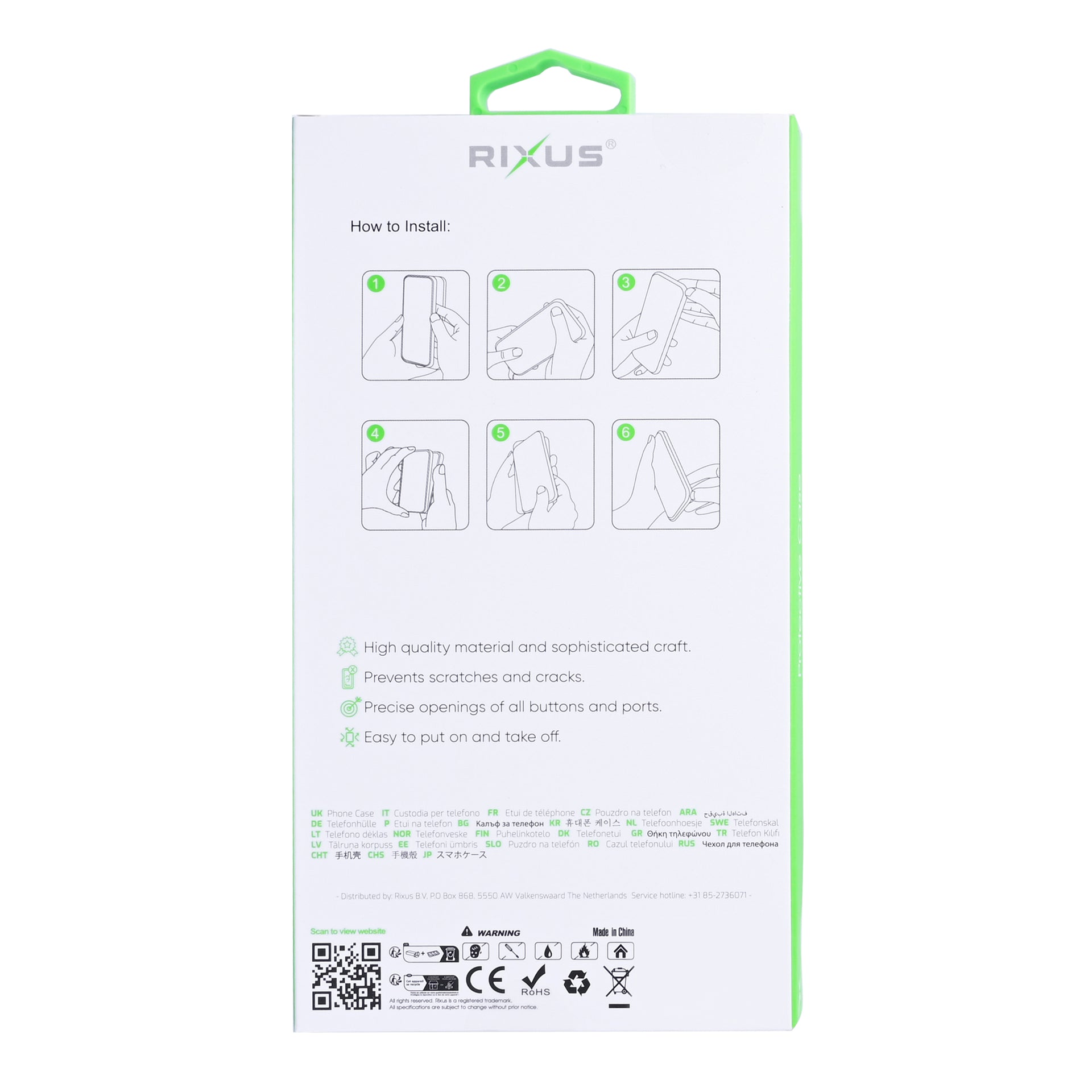 Rixus Anti-Burst Case With MagSafe Compatible For Xiaomi Redmi 15 Transparent