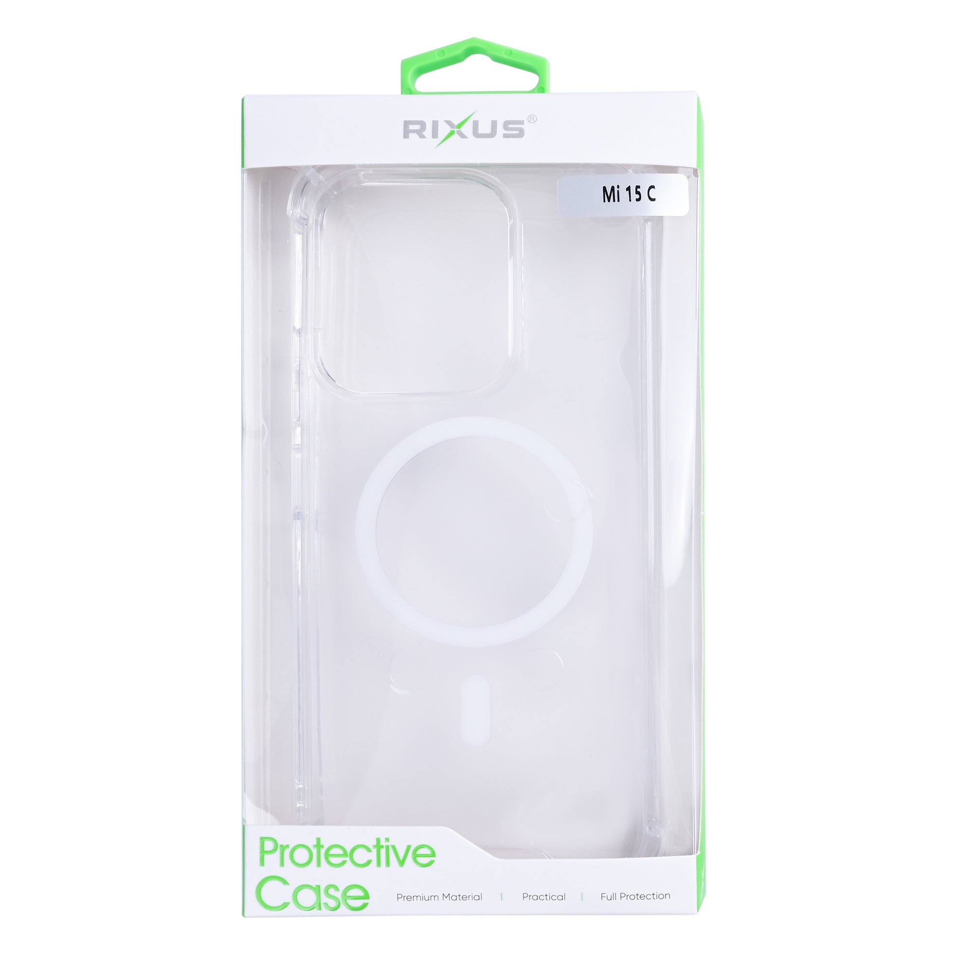Rixus Anti-Burst Case With MagSafe Compatible For Xiaomi Redmi 15C Transparent