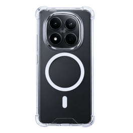 Rixus Anti-Burst Case With MagSafe Compatible For Xiaomi Redmi Note 15 Pro 5G Transparent