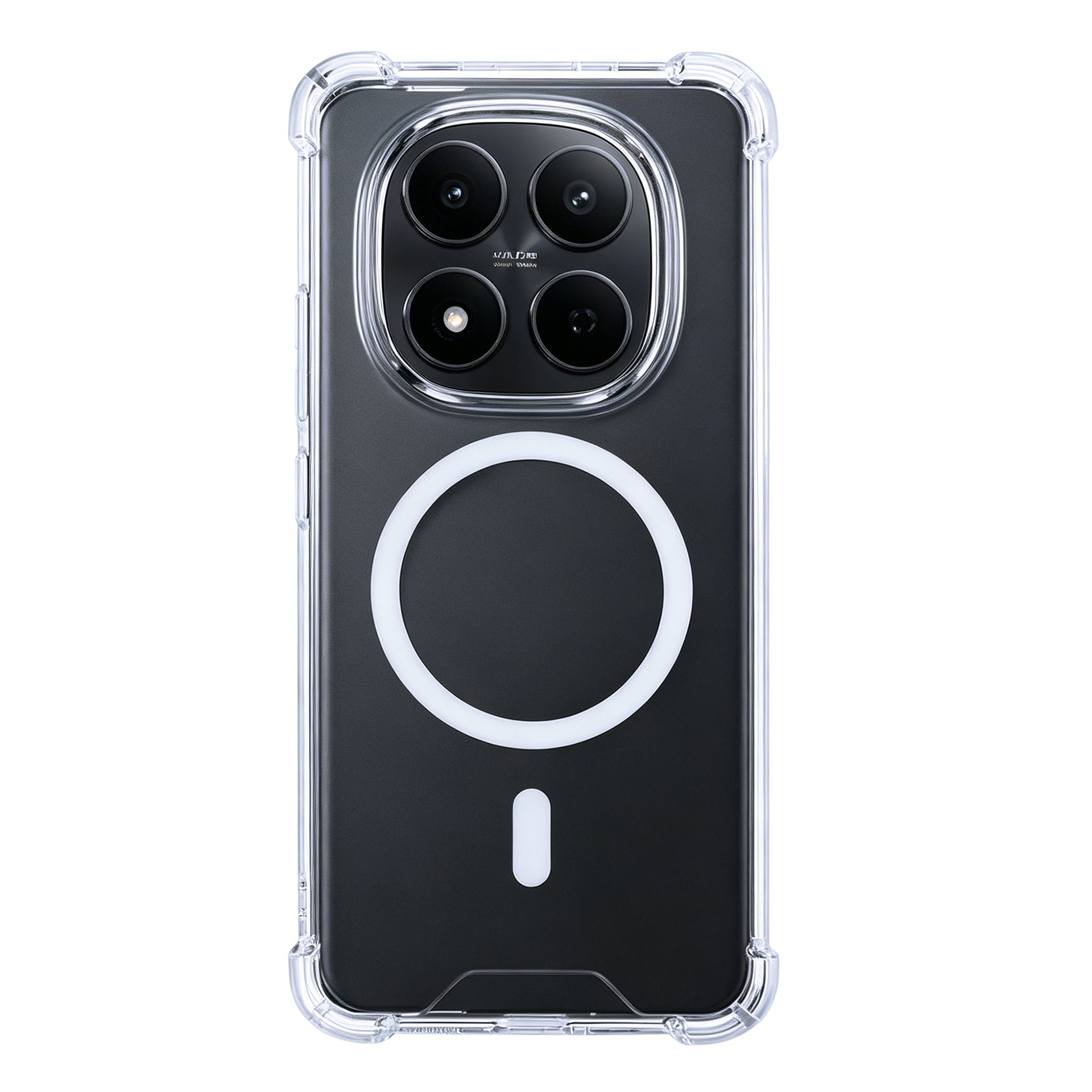 Rixus Anti-Burst Case With MagSafe Compatible For Xiaomi Redmi Note 15 Pro Plus Transparent