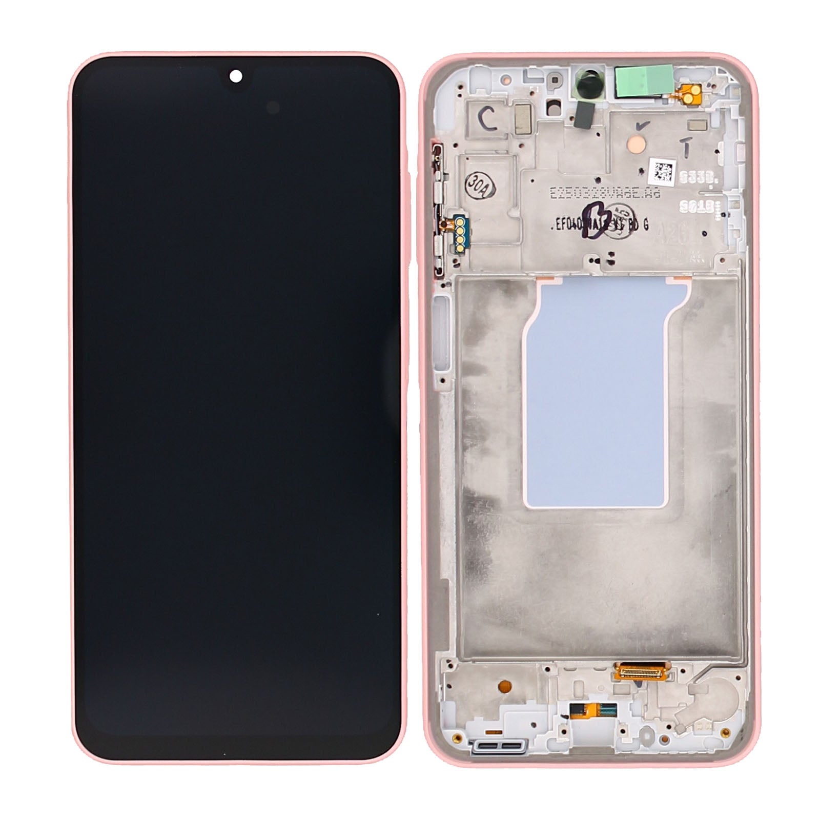 Samsung Galaxy A26 A266B Display And Digitizer With Frame Peach Pink Service Pack