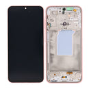 Samsung Galaxy A26 A266B Display And Digitizer With Frame Peach Pink Service Pack