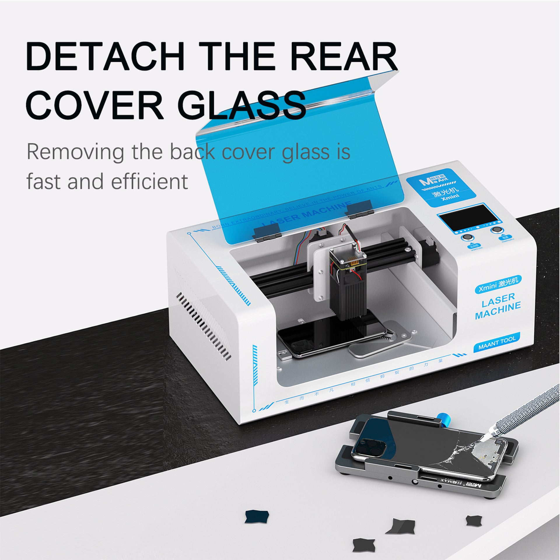 MAANT Xmini Laser Machine For Apple iPhone 8 To iPhone 16 Series
