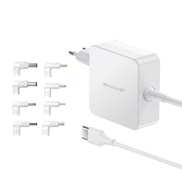 Rixus RXLC93 Universal Laptop Charger 100W 8 Connectors White