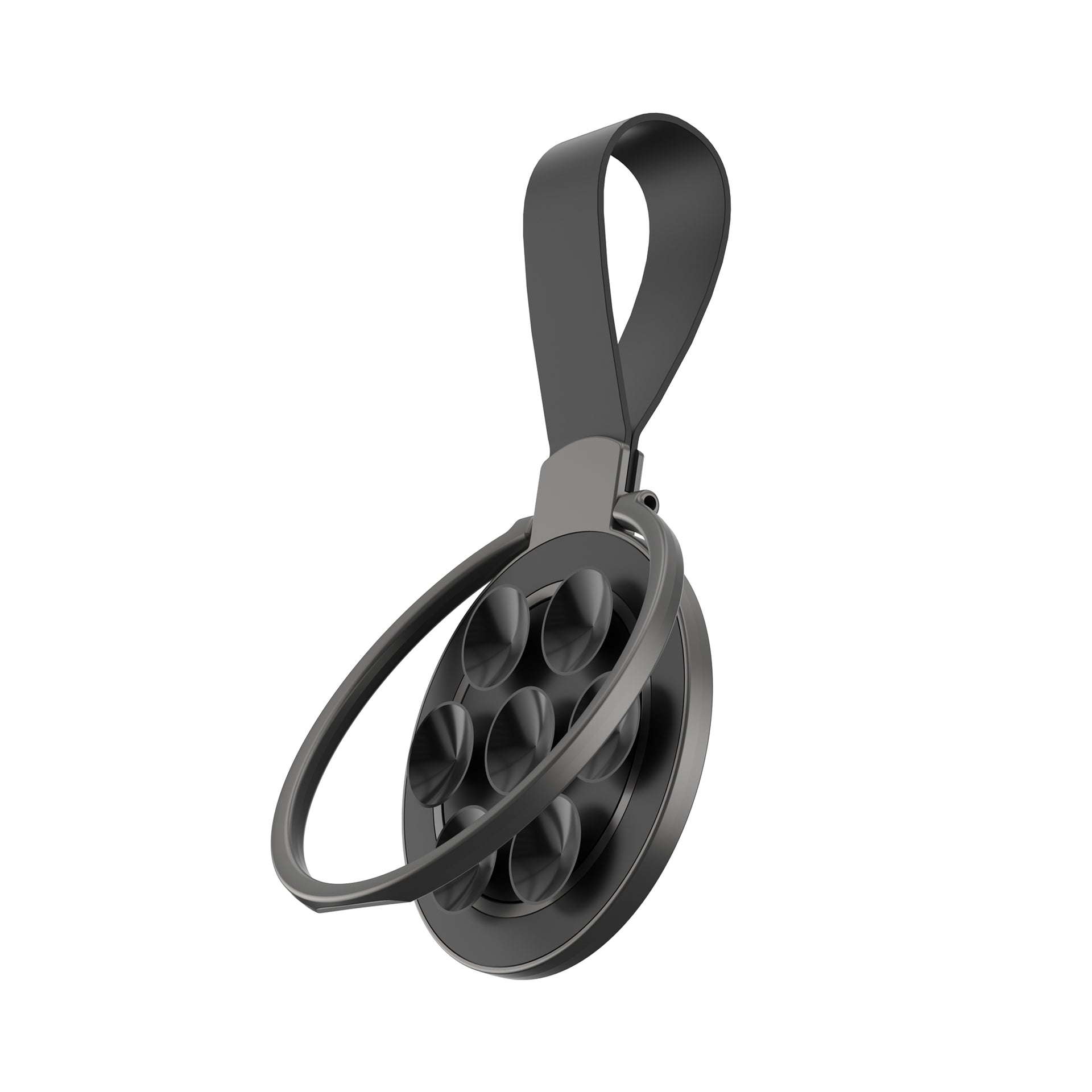 Rixus RXPH60B Silicone Magnetic Ring Holder Black