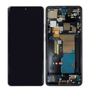 Motorola Edge 50 Pro Display And Digitizer With Frame Black Beauty OEM