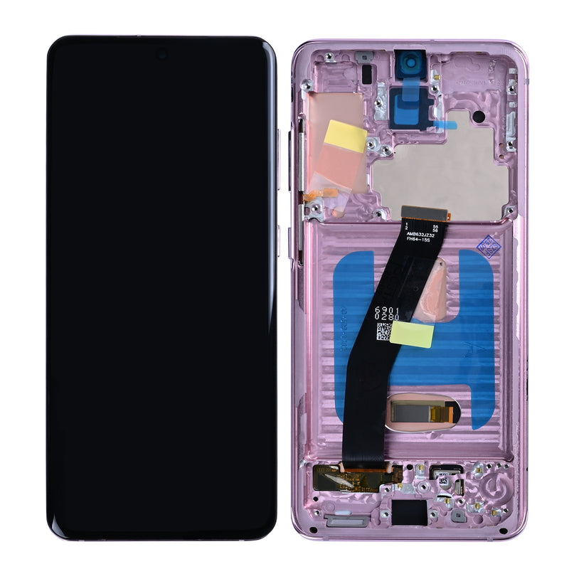 Samsung Galaxy S20 4G G980F Display And Digitizer With Frame Pink Soft-OLED 