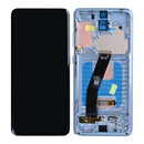 Samsung Galaxy S20 4G G980F Display And Digitizer With Frame Blue Soft-OLED 