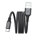 Rixus RXUC66AC Magnetic Charging Cord USB-A To USB-C 1m 15W Black