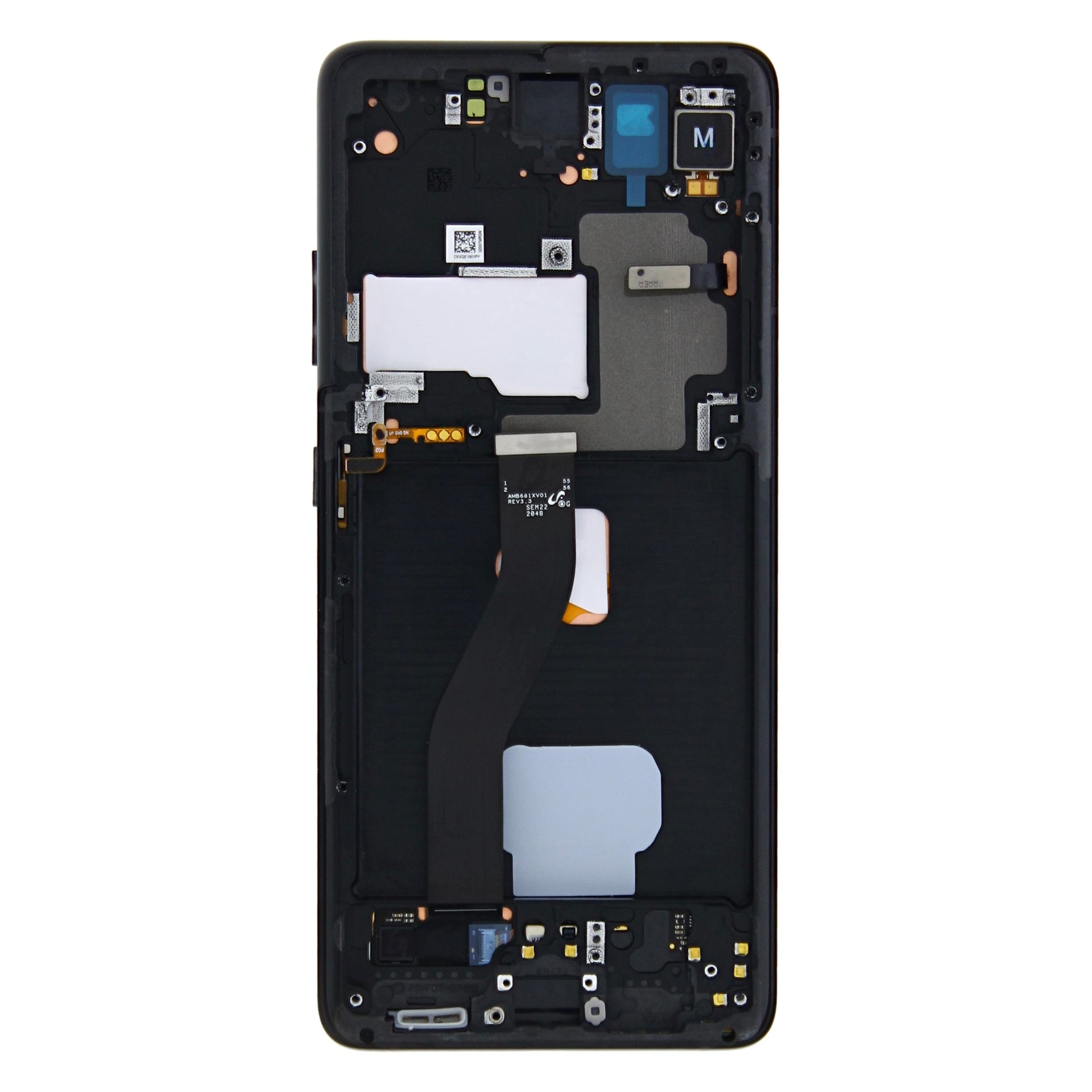 Samsung Galaxy S21 Ultra 5G G998B Display And Digitizer With Frame Phantom Black Pre-Assembled