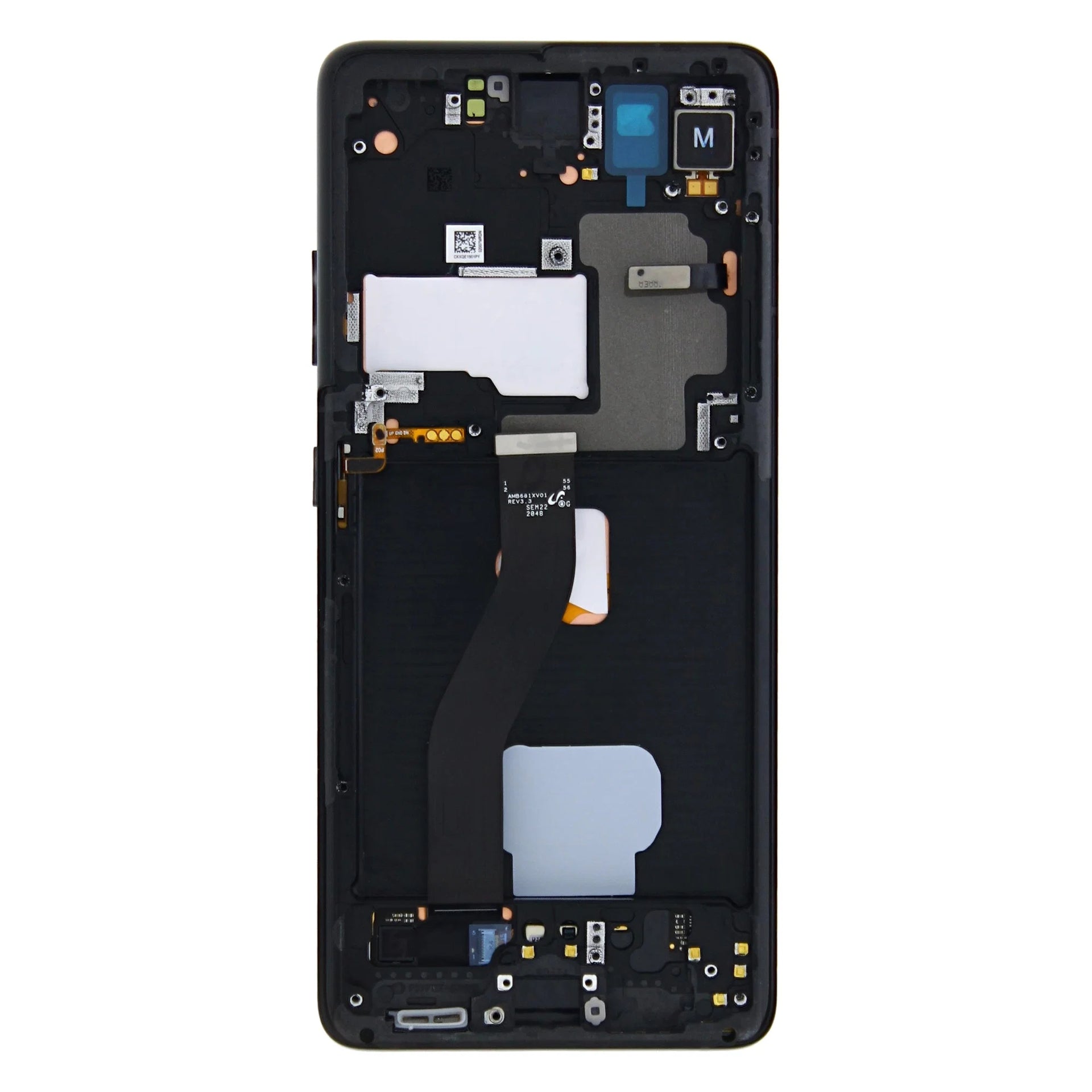 Samsung Galaxy S21 Ultra 5G G998B Display And Digitizer With Frame Phantom Black Pre-Assembled