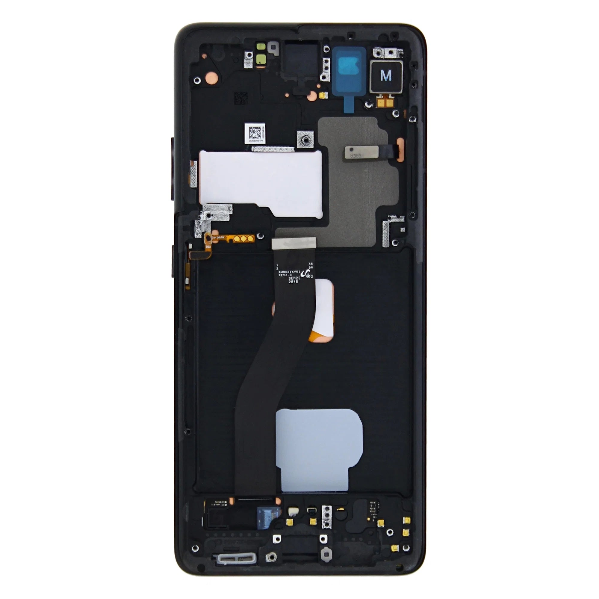 Samsung Galaxy S21 Ultra 5G G998B Display And Digitizer With Frame Phantom Black Pre-Assembled