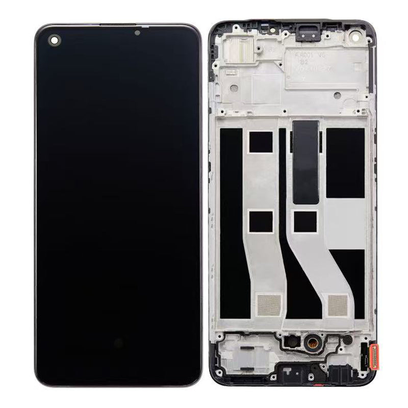 Oppo Reno6 Lite Display And Digitizer With Frame Black OEM
