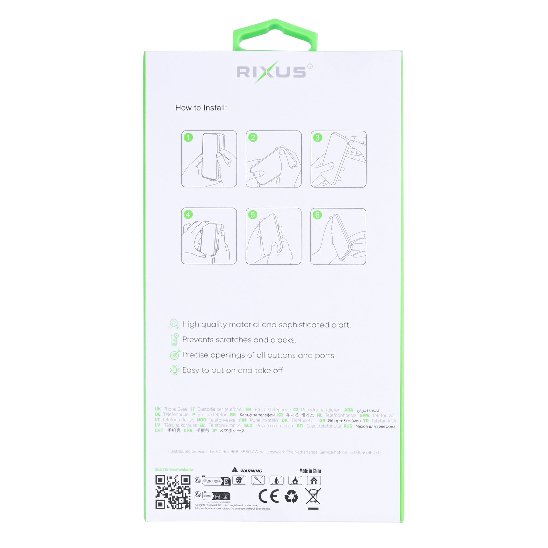 Rixus Anti-Burst Case For Xiaomi 17 Transparent