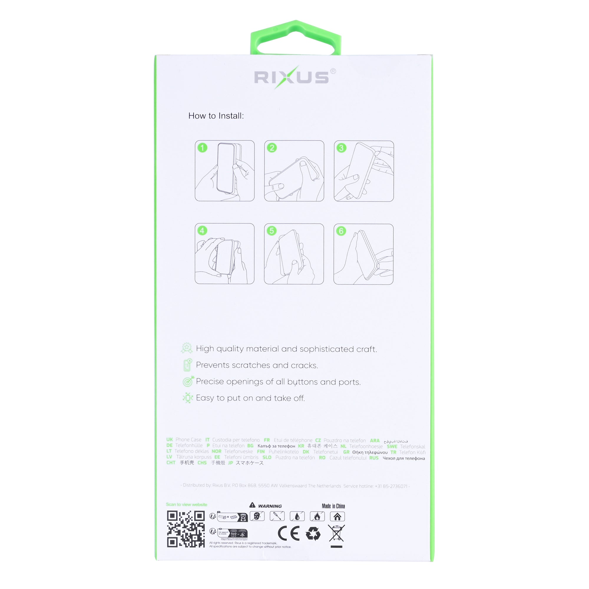 Rixus Anti-Burst Case For Xiaomi 17 Transparent