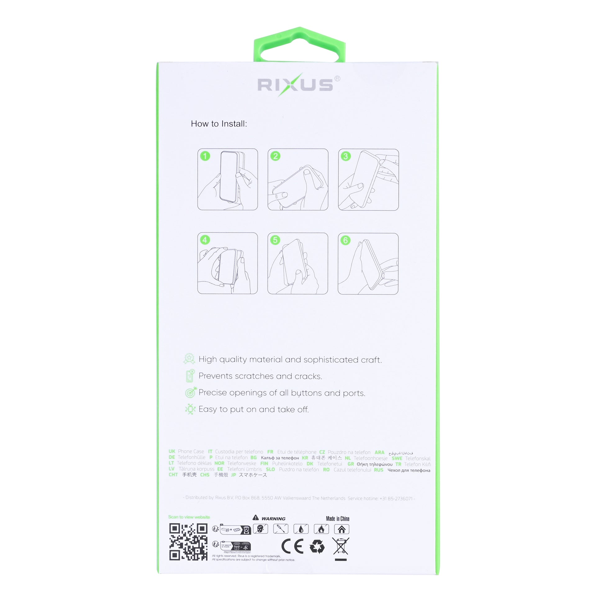 Rixus Anti-Burst Case For Xiaomi 17 Pro Max Transparent