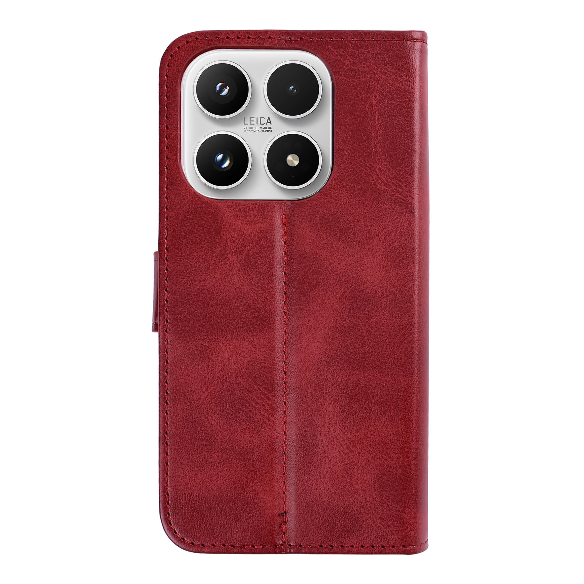 Rixus Bookcase For Xiaomi 17 Dark Red