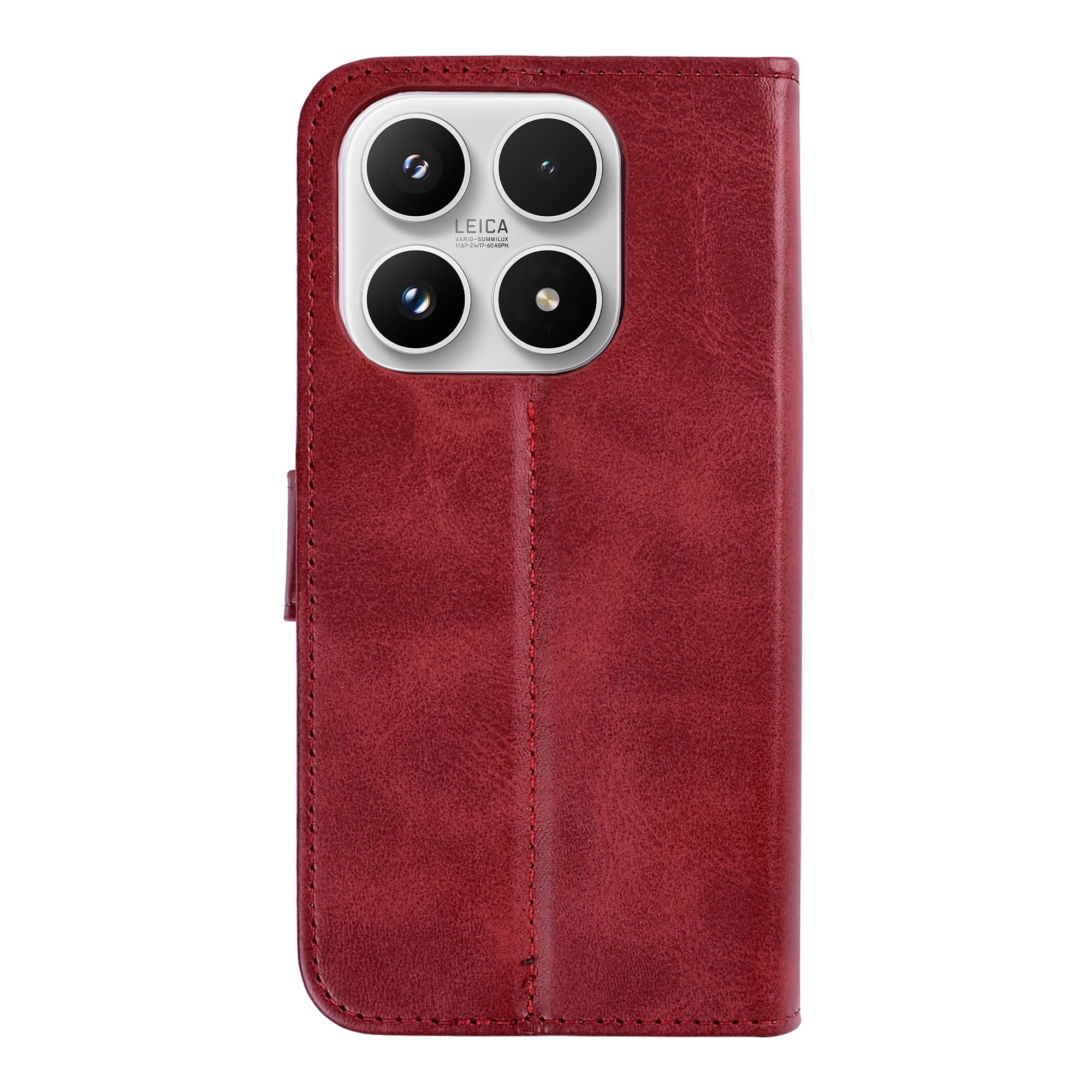Rixus Bookcase For Xiaomi 17 Dark Red