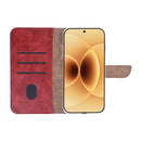 Rixus Bookcase For Xiaomi 17 Dark Red