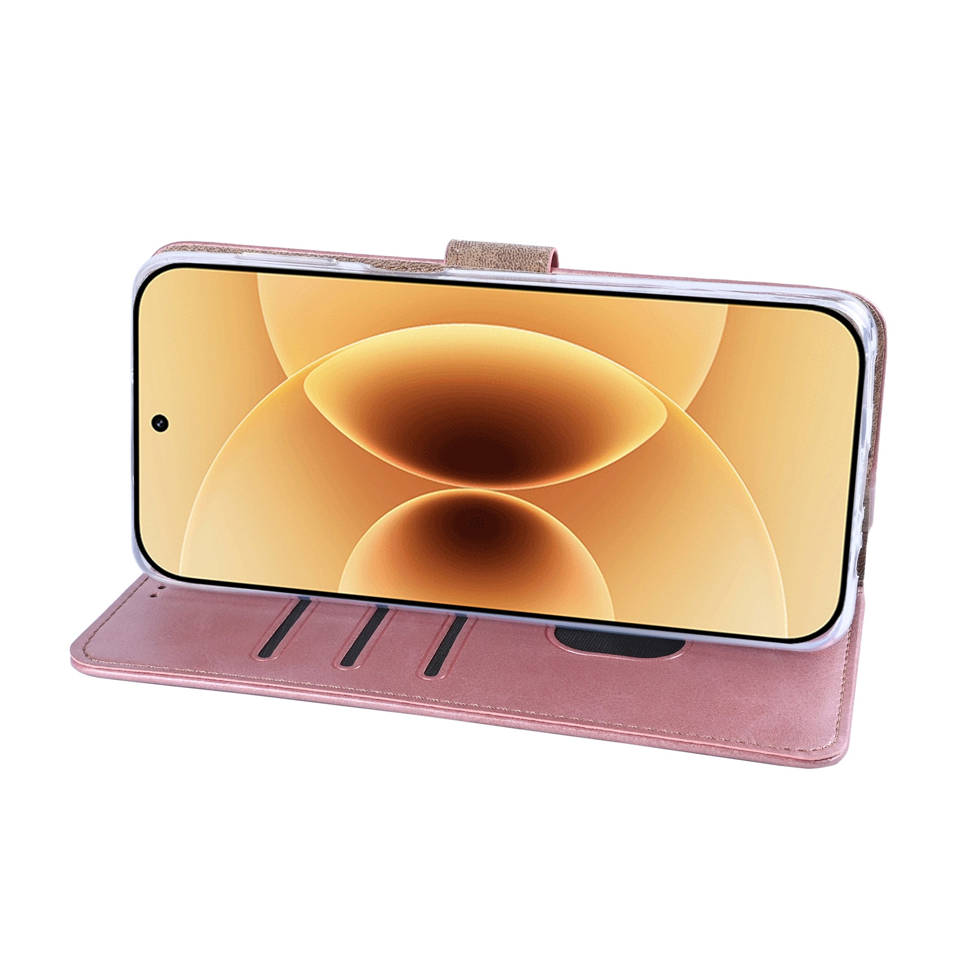 Rixus Bookcase For Xiaomi 17 Pink