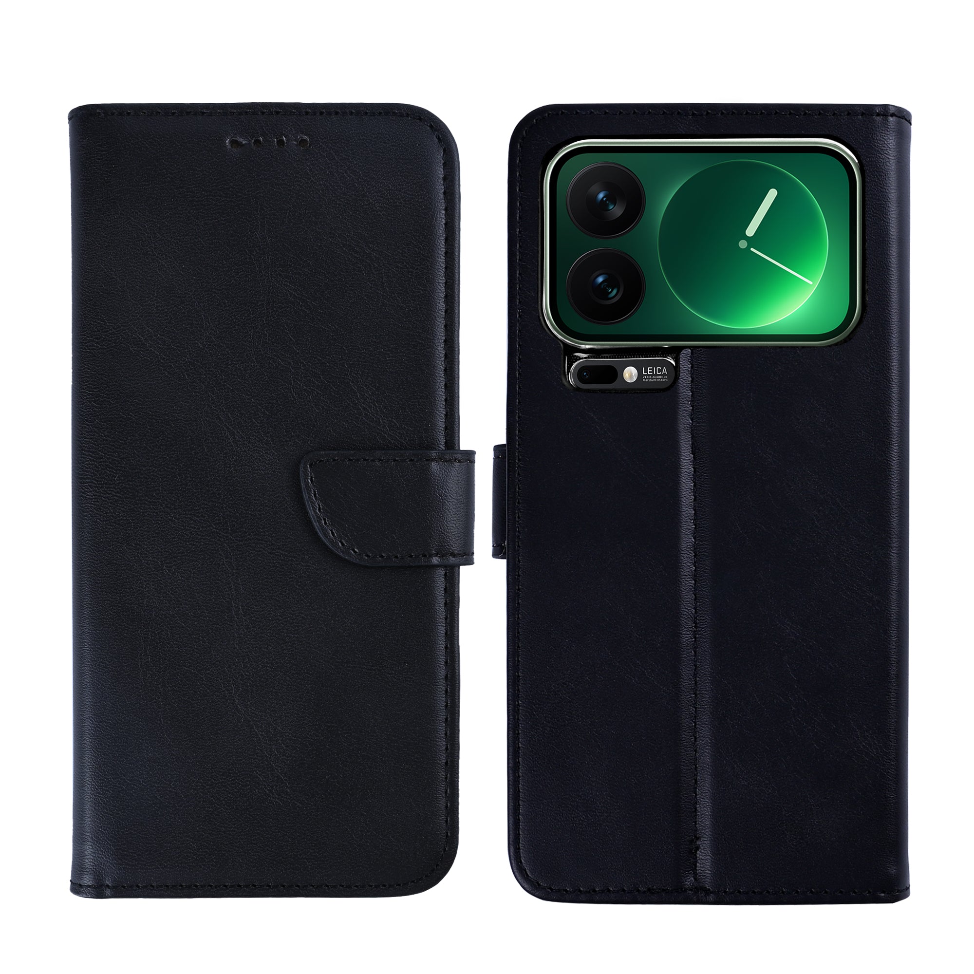 Rixus Bookcase For Xiaomi 17 Pro Black