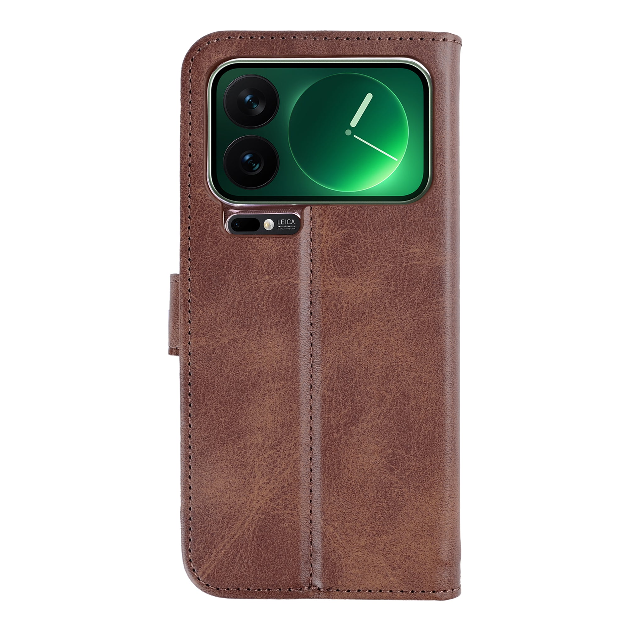 Rixus Bookcase For Xiaomi 17 Pro Brown