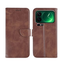 Rixus Bookcase For Xiaomi 17 Pro Brown