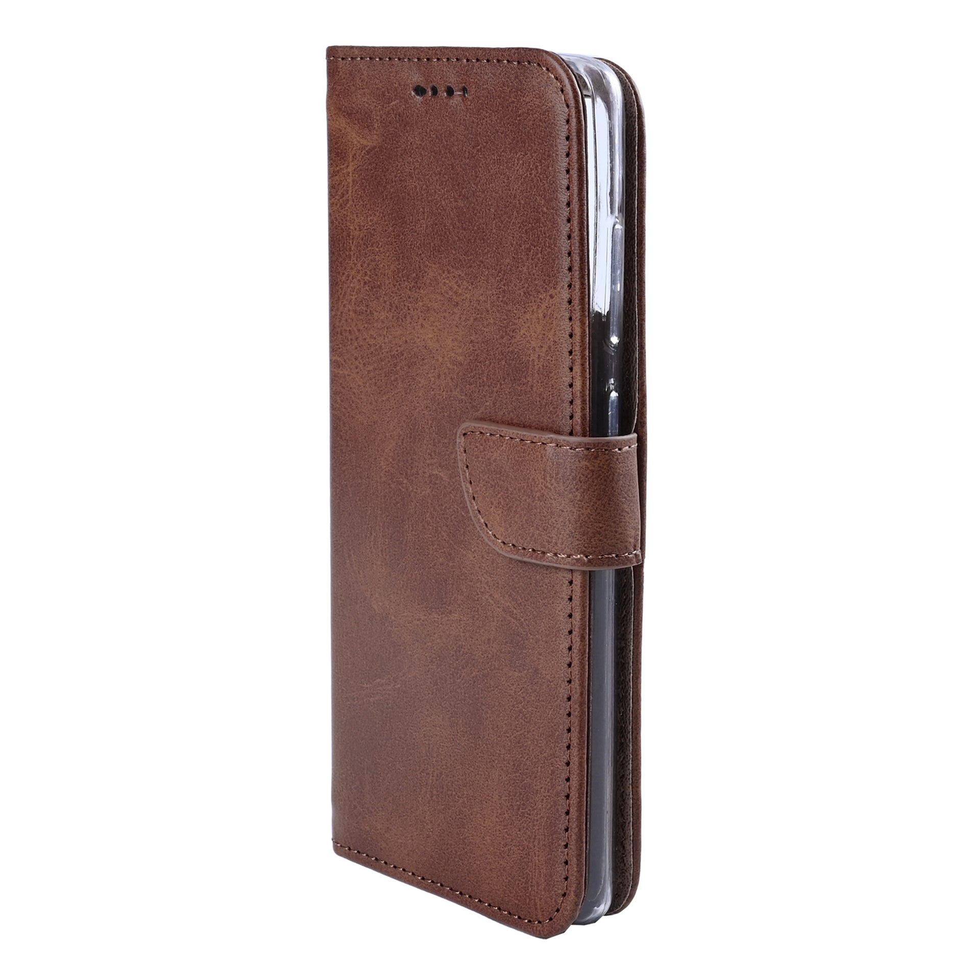 Rixus Bookcase For Xiaomi 17 Pro Brown