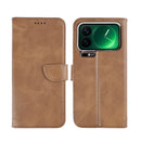Rixus Bookcase For Xiaomi 17 Pro Light Brown
