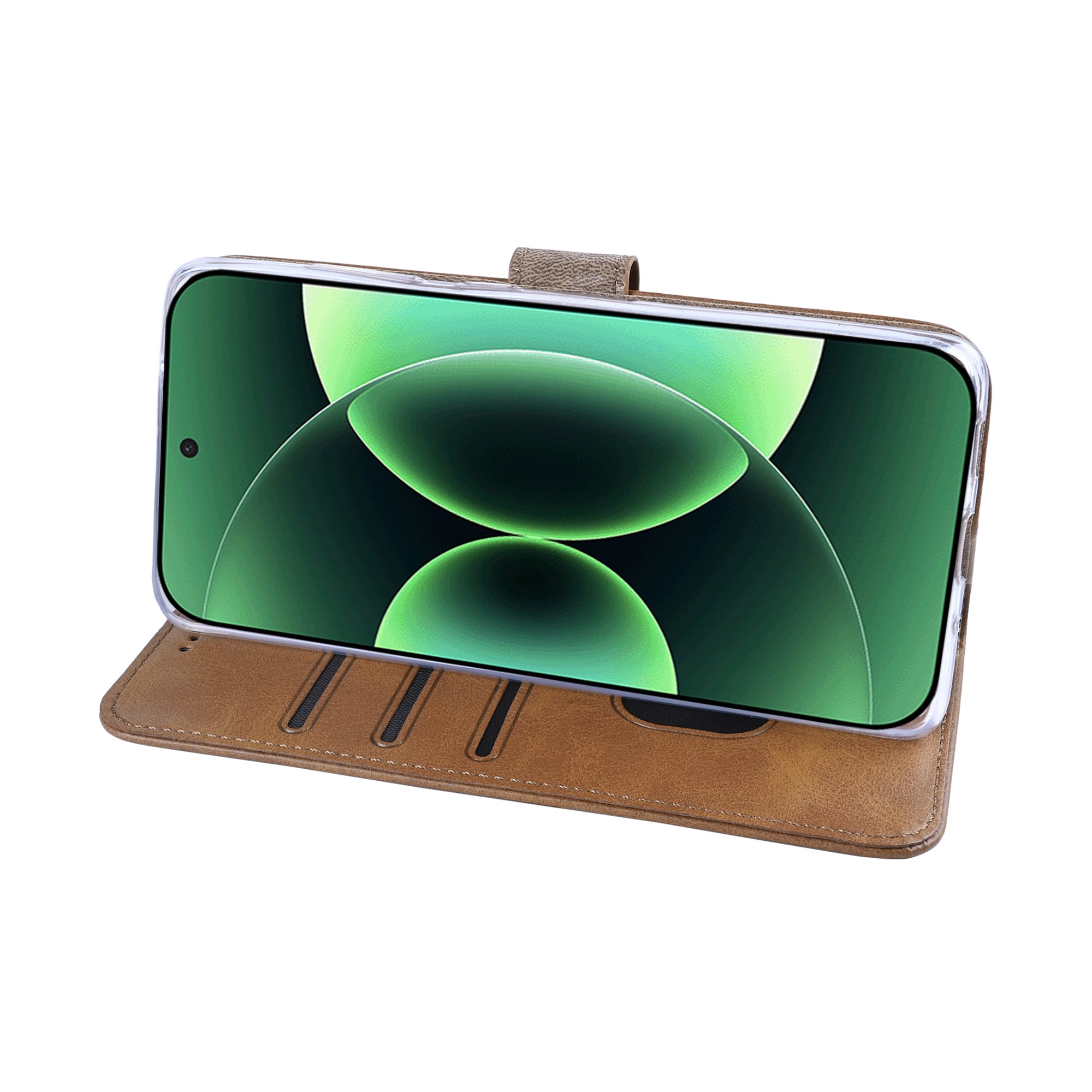 Rixus Bookcase For Xiaomi 17 Pro Light Brown