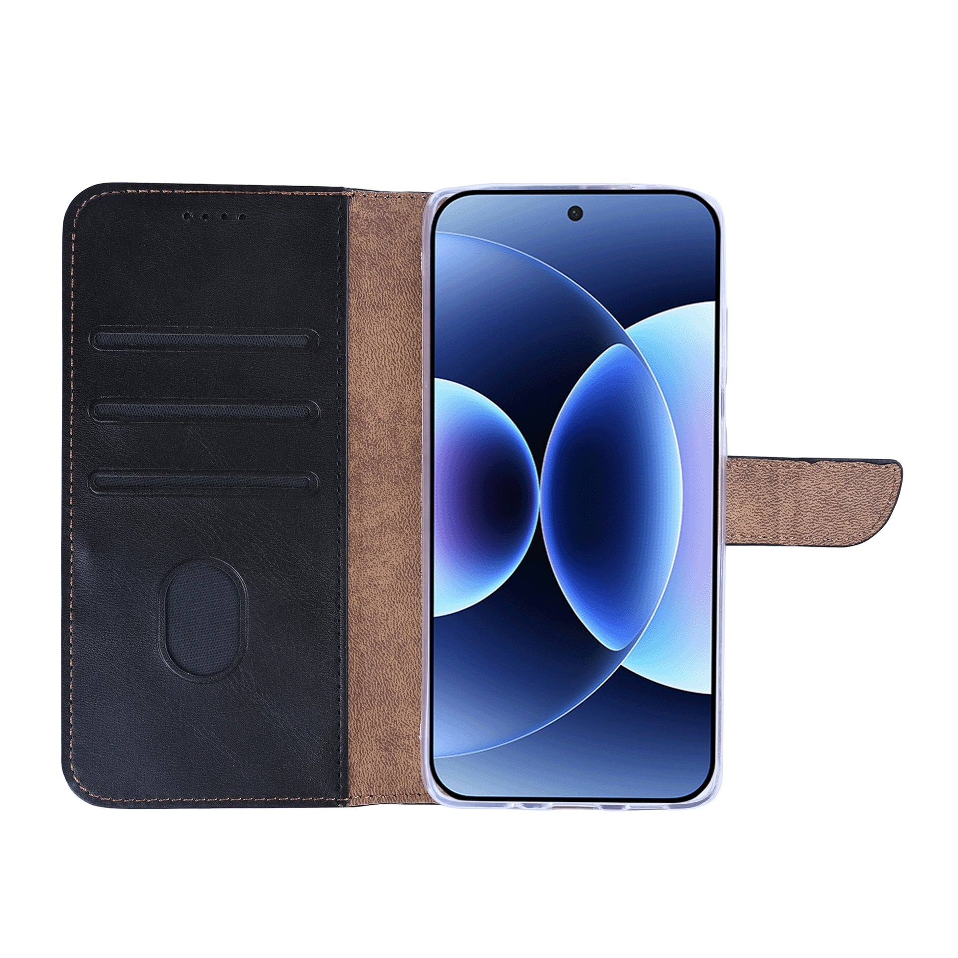 Rixus Bookcase For Xiaomi 17 Pro Max Black