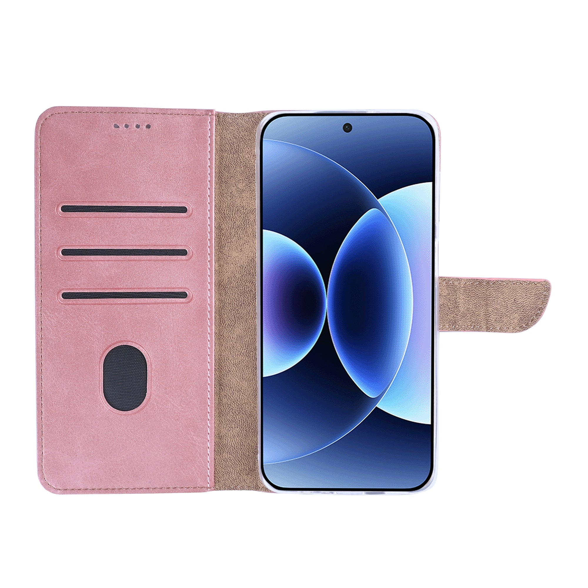 Rixus Bookcase For Xiaomi 17 Pro Max Pink