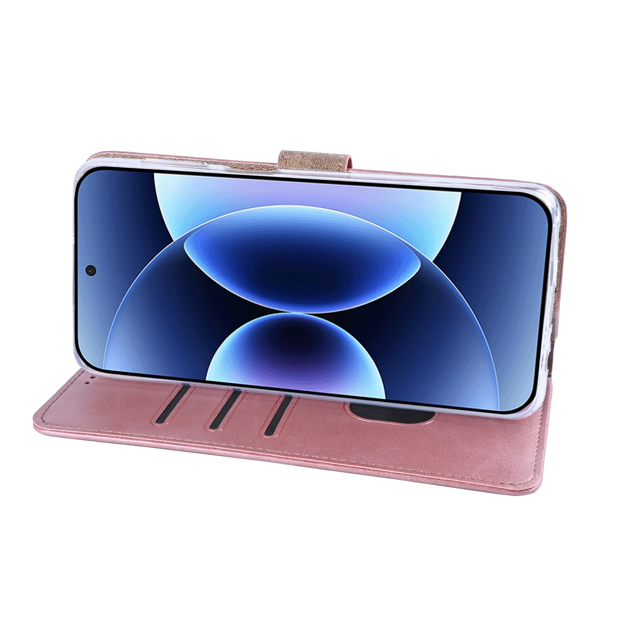 Rixus Bookcase For Xiaomi 17 Pro Max Pink