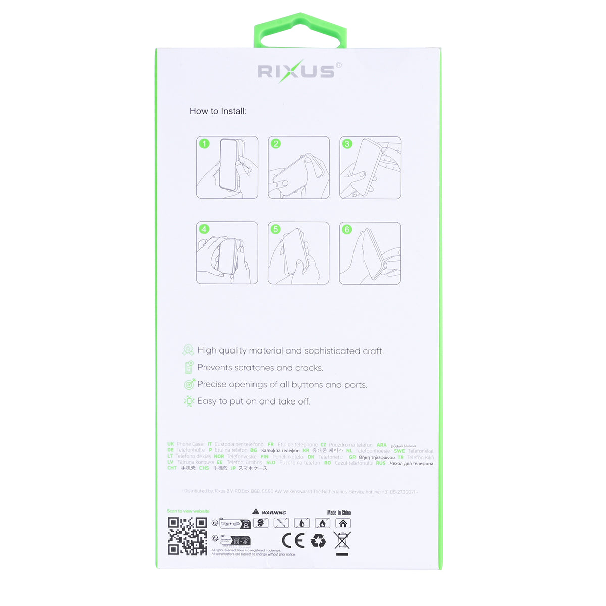 Rixus Anti-Burst Case For Samsung Galaxy S26 Ultra Transparent