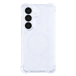 Rixus Anti-Burst Case With MagSafe Compatible For Samsung Galaxy S26 Transparent