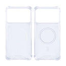 Rixus Anti-Burst Case With MagSafe For Samsung Galaxy S26 Edge Transparent