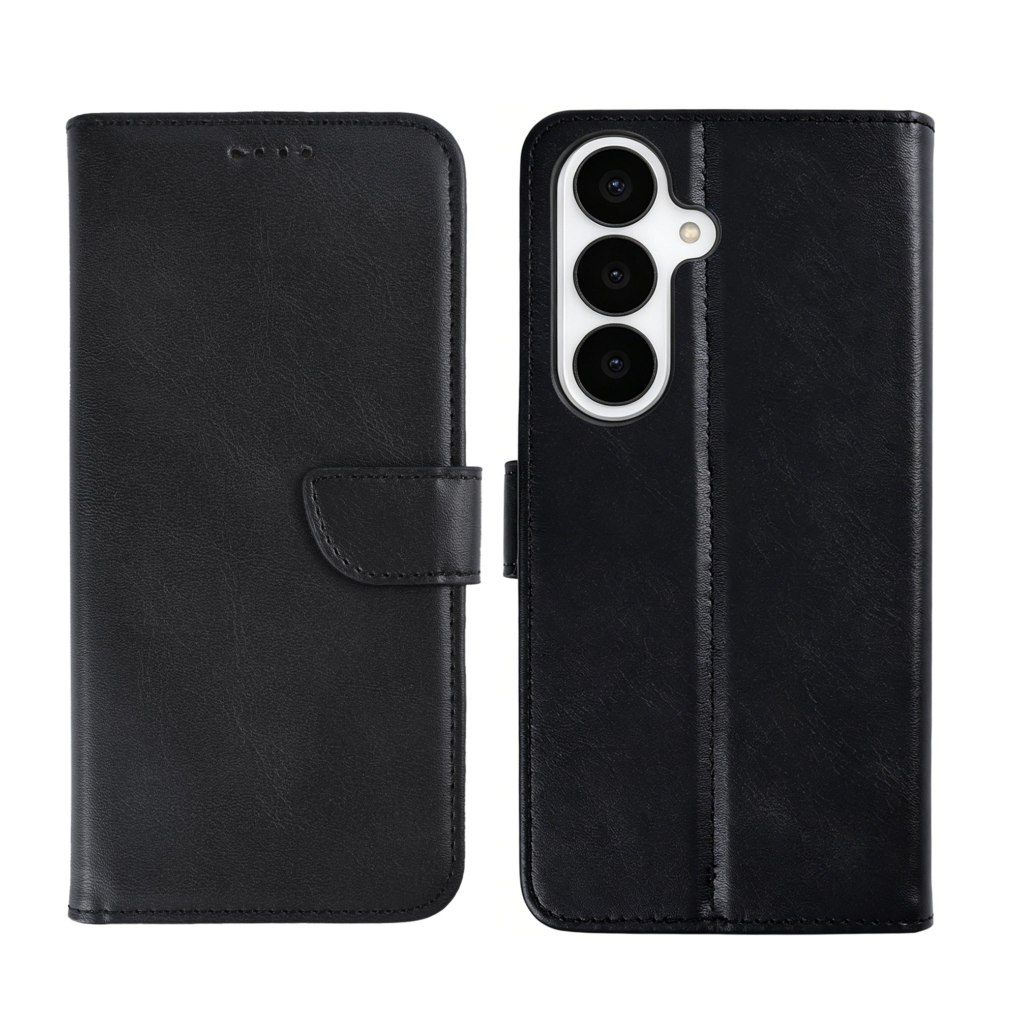 Rixus Bookcase For Samsung Galaxy S26 Black