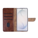 Rixus Bookcase For Samsung Galaxy S26 Brown