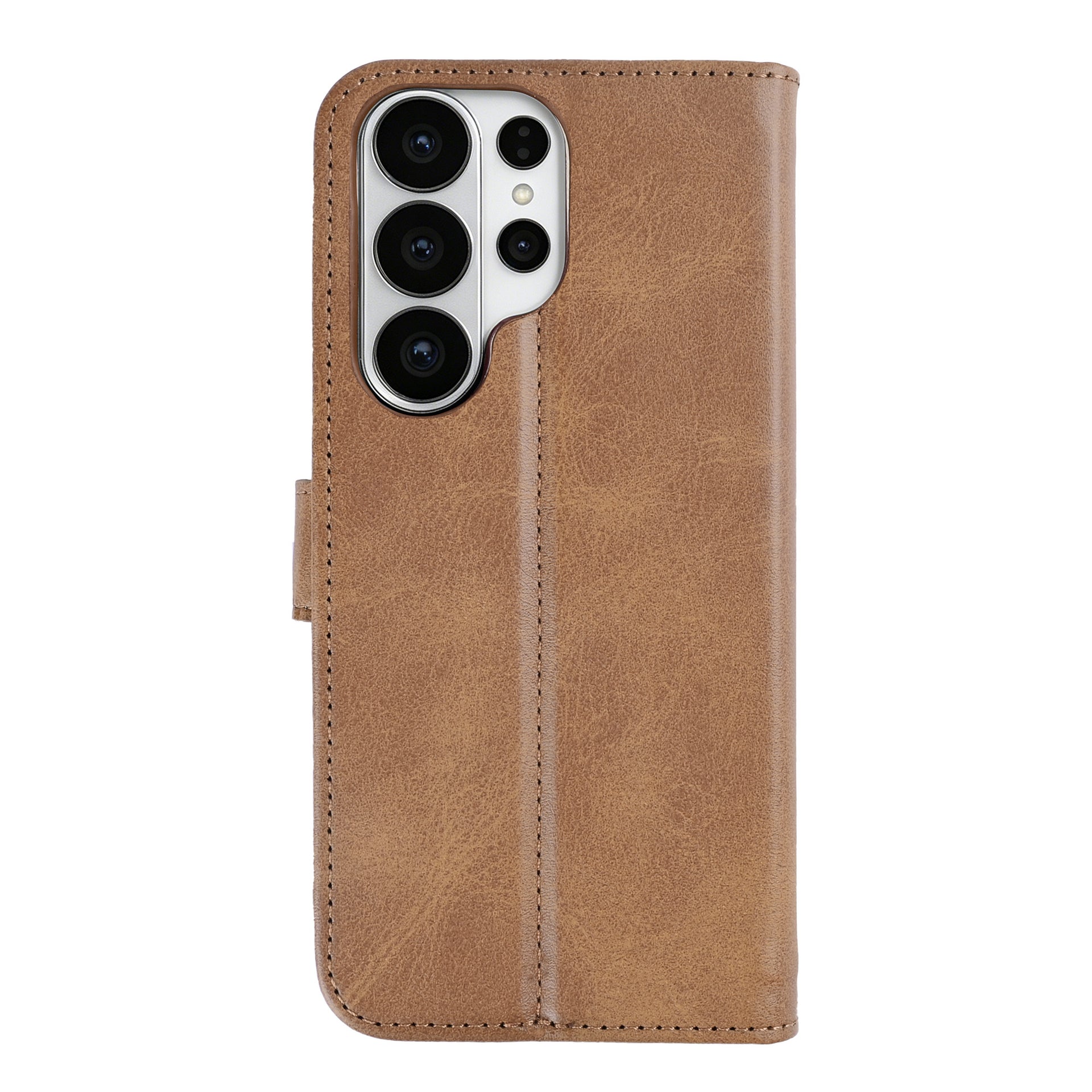 Rixus Bookcase For Samsung Galaxy S26 Ultra Light Brown