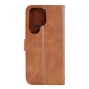 Rixus Bookcase For Samsung Galaxy S26 Ultra Light Brown