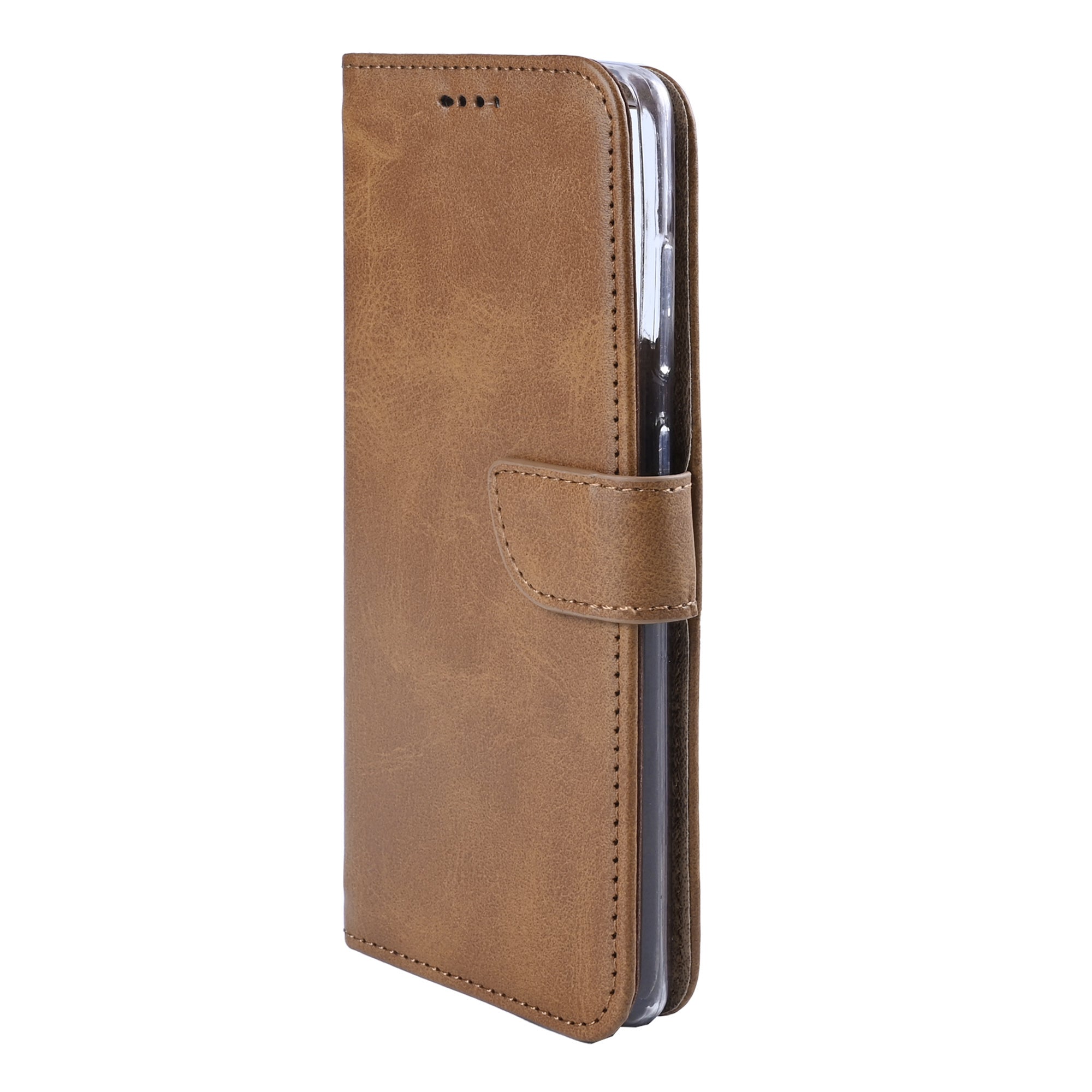 Rixus Bookcase For Samsung Galaxy S26 Ultra Light Brown