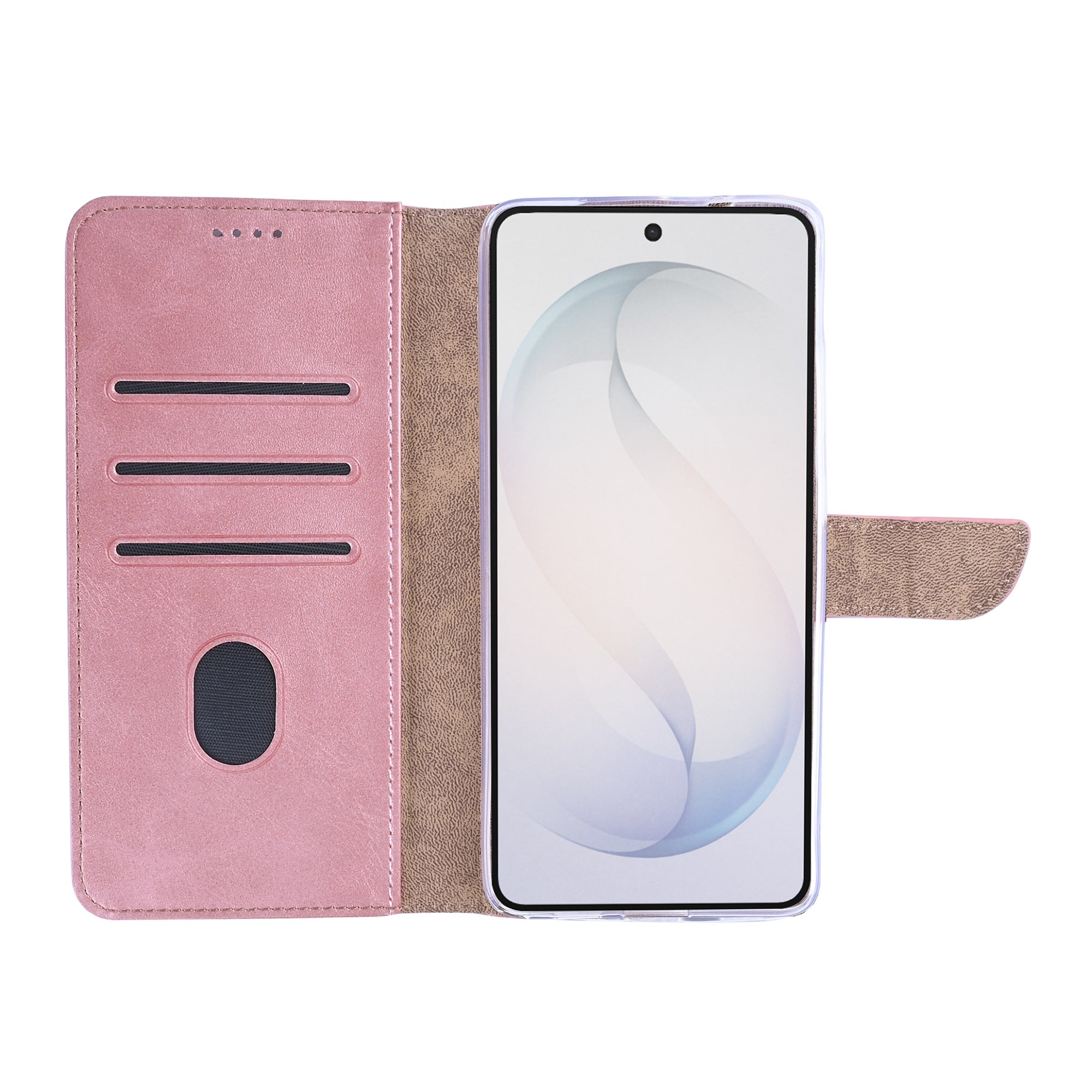 Rixus Bookcase For Samsung Galaxy S26 Ultra Pink