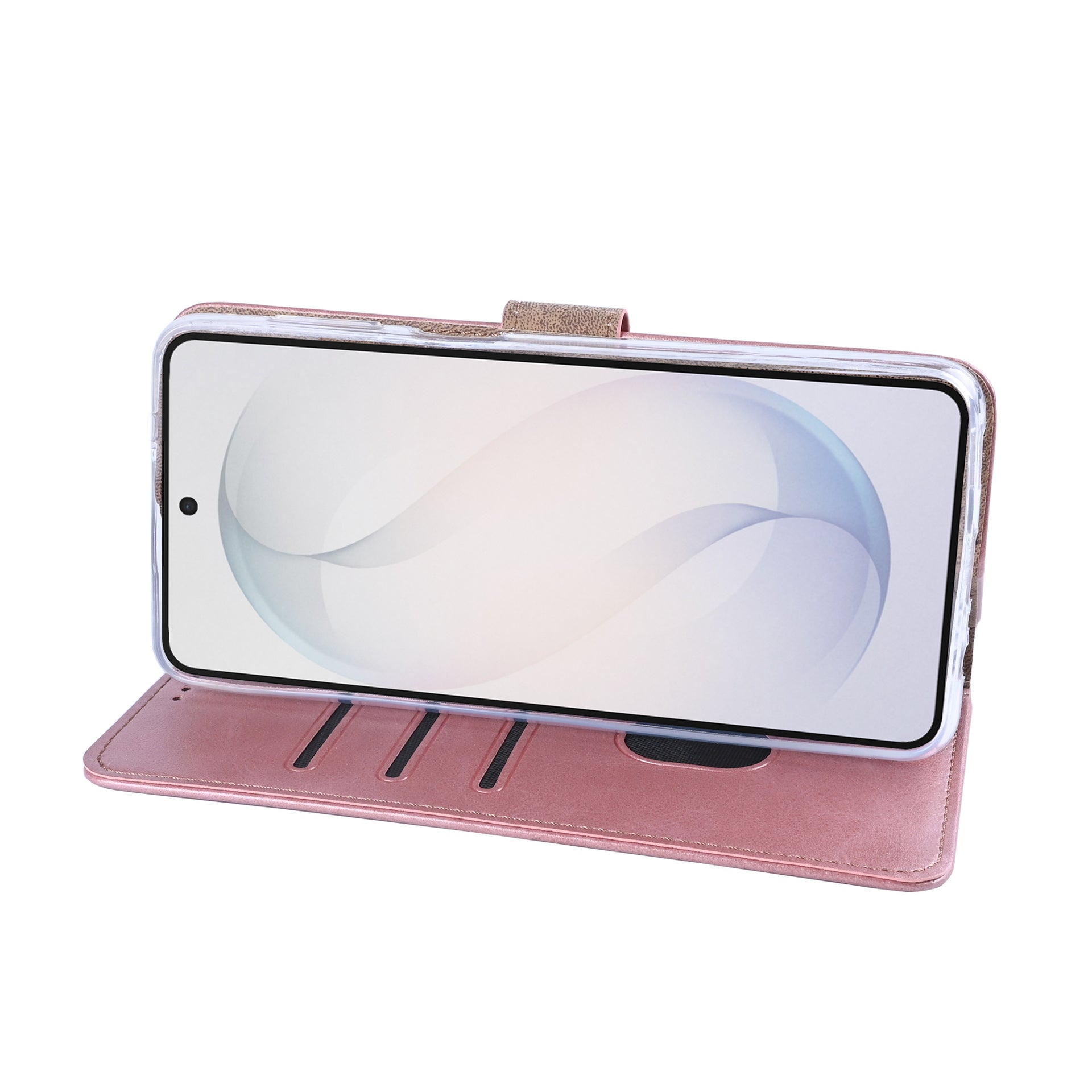 Rixus Bookcase For Samsung Galaxy S26 Ultra Pink