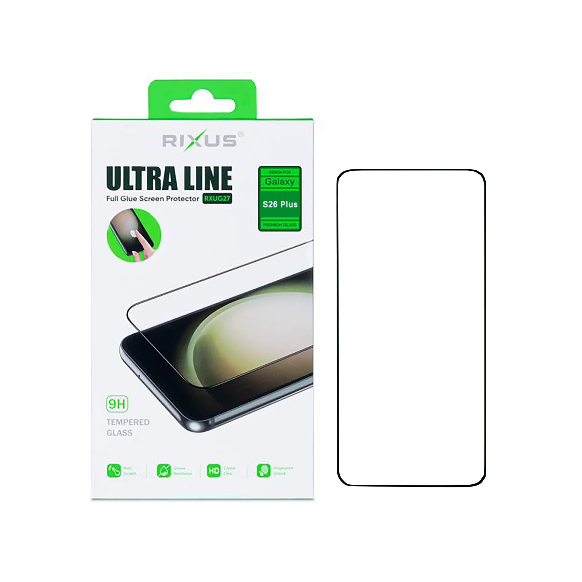 Rixus Clear HD Ultra Line Tempered Glass For Samsung Galaxy S26 Plus